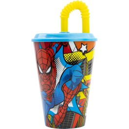 Vaso con Pajita Spider-Man CZ11366 430 ml