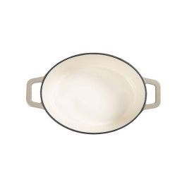 Livoo MEP129G Cacerola ovalada de hierro fundido Gris