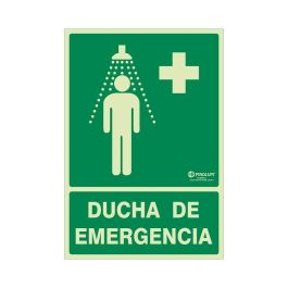 DUVER 923 Señal Fotoluminiscente Ducha de Emergencia Plástico 297x210 mm