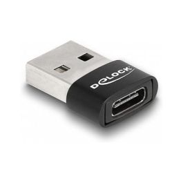 DELOCK Adaptador USB 2.0 USB Typ-A St > USB Type-C Bu schwarz negro