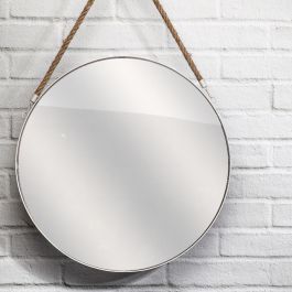Espejo Con Asa Cuerda Bl Home Deco Factory diámetro 50 cm Espejo Con Asa Cuerda Bl Home Deco Factory diámetro 50 cm