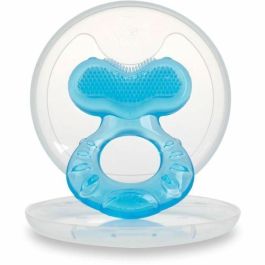 Nuby NUB0048526925643 Anillo de dentición Teethe-eez de Silicona para bebés a partir de 3 meses, Azul