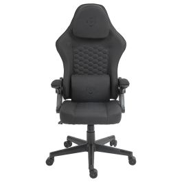 Deltaco DC130 Silla Gaming Soft Woven Mesh Negra - Silla ergonómica de malla transpirable para juegos