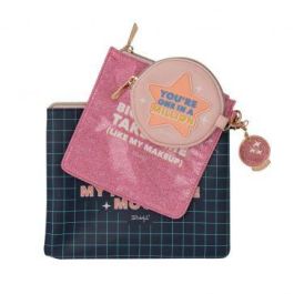 Mr. Wonderful WOA11281EM Set de 3 Neceser de Maquillaje Glitter Multicolor con Cremallera Precio: 20.50000029. SKU: B1JEC76HX5