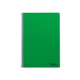 Cuaderno Espiral Liderpapel Din A4 Smart Tapa Blanda 80H 75 gr Cuadro 4 mm Con Margen Color Verde 5 unidades