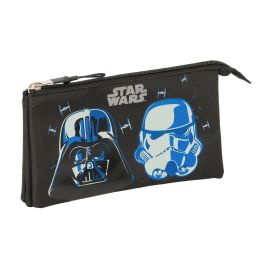 Portatodo Triple Star Wars Rebellion Negro 22 x 12 x 3 cm