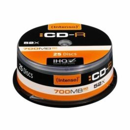 Intenso CD-R 700MB 80min 52x 25 unidades Modelo 1001124 Intenso CD-R 700MB 80min 52x 25 unidades Modelo 1001124 Precio: 12.50000059. SKU: S0212376