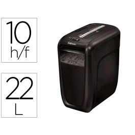 Fellowes 4606101 Destructora de Papel, 10 Hojas, Corte Cruzado Partículas 4x50mm, Nivel Seguridad P-3, Uso Moderado Precio: 137.50000044. SKU: S8407086