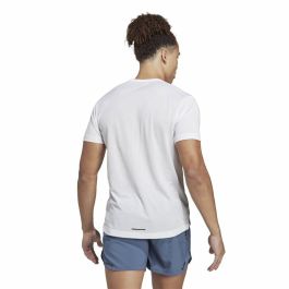 Camiseta de Manga Corta Hombre Adidas Agr Shirt Blanco