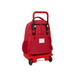 Safta Mochila Grande con Ruedas Compact Exterior Resistente Sevilla FC 33x45x22 cm