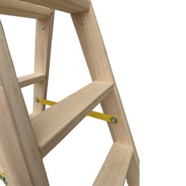 Plabell Escalera Madera 5 Peldaños 139cm Bld-5 Doble Subida Uso Profesional