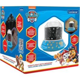 Luz nocturna con proyecciones de Paw Patrol y efectos de sonido.