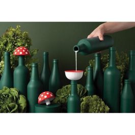 OTOTO Embudo de Cocina Magic Mushroom de Silicona Rojo/Blanco, Sin BPA