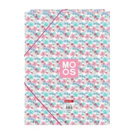 Safta Carpeta Folio 3 Solapas Moos Flores 26x33,5x2,5 cm