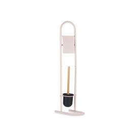 Portarrollos Escobilla Metal Bambú Rosa Berilo 16 x 28.5 x 80.8 cm (4 Unidades) Portarrollos Escobilla Metal Bambú Rosa Berilo 16 x 28.5 x 80.8 cm (4 Unidades)