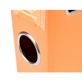 Liderpapel Archivador de palanca A4 Documenta forrado PVC con rado lomo 52mm naranja compresor metálico