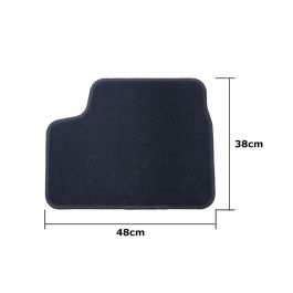 Car Lux OCCOP0008 Juego de Alfombrillas a Medida Opel Astra H Twintop Cabrio 2006-2011 Velour Antideslizante Emblema Bordado Anclajes Originales