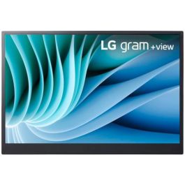 LG Monitor Portátil +view 16MR70 16" WQXGA Negro y Plata IPS DCI-P3 99% Ultraligero