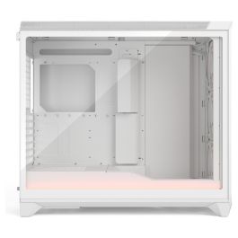 Fractal Design Meshify 3 XL Ambience Pro RGB White TG Light Tint - Caja de PC Blanca con Panel de Vidrio Templado e Iluminación