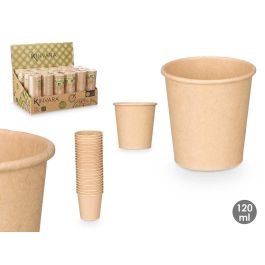 Set 24 Vasos Kraft 120 ml Kinvara - 6x17.5x6 cm, Papel y Plástico PE, Color Natural (48 Unidades) Precio: 46.58999972. SKU: B1A5PMXZWS