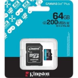 Tarjeta de Memoria Micro SD con Adaptador Kingston CANVAS Go! Plus 64 GB Tarjeta de Memoria Micro SD con Adaptador Kingston CANVAS Go! Plus 64 GB