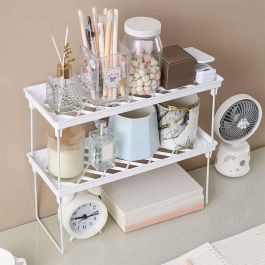 Confortime Estante Plegable de Cocina o Baño 34.5 x 13.8 x 15.5 cm - Maximiza tu espacio con diseño práctico y versátil (24 Unidades)