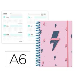 Agenda Escolar Liderpapel 25-26 Espiral Patterns Rayos Rosa Semana Vista A6 Bilingüe Papel Fsc 80 gr Precio: 5.50000055. SKU: B1EGR8QKLH