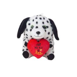 Peluche perrito boli corazón 28cm_3 stdos. Peluche perrito boli corazón 28cm_3 stdos.