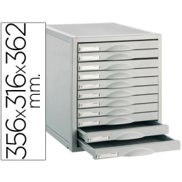 Archivo 2000 8211c Fichero Cajones Sobremesa 11 Cajones 356x316x362 mm Gris 100% Reciclado Precio: 103.88999984. SKU: S8401315