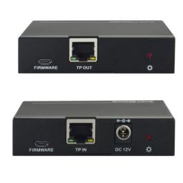 Vivolink VLEXTA170 Kit de Extensión de Audio, PoC, 100m CATx, con fuente 12V/1A, enchufe EU, entradas TOSLINK/COAX/STEREO