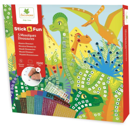 Sycomore Pinturas de Dinosaurios Stick'n Fun con Mosaicos, Espumas y Joyas Autoadhesivas, Set de 5 Precio: 26.59000047. SKU: B1EH6QA8CK