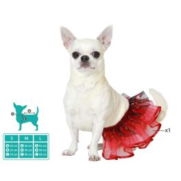 Disfraz Mascota Tutú Rojo Circo Talla L Polyester