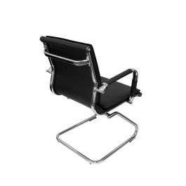Silla de Recepción Yeste Confidente Patín P&C Negro Silla de Recepción Yeste Confidente Patín P&C Negro