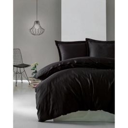 MEN8681875218435 Juego de cama Negro 100% Algodón Satén - Funda nórdica 220x240 cm y 2 fundas almohada 60x60 cm Precio: 54.58999942. SKU: B19YQ8TXDW