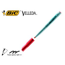 Rotulador Bic Velleda Para Pizarra Rojo Punta Redonda 1,4 mm 12 unidades