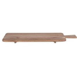 LIVOO MES151 - Tabla de Aperitivos Maxi de Madera de Acacia FSC 75x19.5 cm con Patas