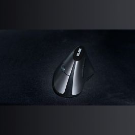 Elbe RT-102 Ratón Inalámbrico Vertical Ergonómico con Pila Incluida Negro