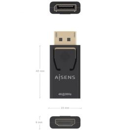 Adaptador HDMI Aisens A125-0949 Negro