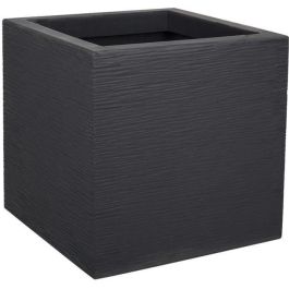 EDA PLASTIQUE Caja de flores Graphit Up cuadrada, 21 L, 29.5x29.5x29.5 cm, Gris antracita, Anti UV, Uso interior/exterior, Fabricada en Francia Precio: 35.69000028. SKU: S7106129