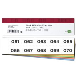 Tira De Rifa Liderpapel Doble 1 Al 1000 30 unidades Precio: 36.88999963. SKU: B1KD32VPZC