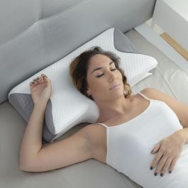 Inde Almohada Viscoelástica Cervical con Contorno Ergo - 16x16x34 cm (4 Unidades)