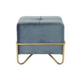 Banqueta DKD Home Decor 8424001850921 Azul Multicolor Dorado Espuma Metal Madera MDF 42 x 42 x 38 cm Banqueta DKD Home Decor 8424001850921 Azul Multicolor Dorado Espuma Metal Madera MDF 42 x 42 x 38 cm