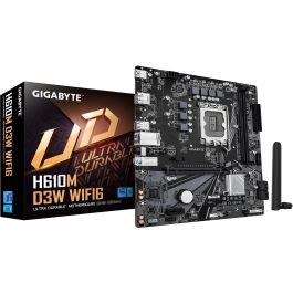 Gigabyte H610M D3W WF6 Placa Base Intel H610 LGA 1700 mATX DDR5 con Wi-Fi 6 Precio: 116.6319. SKU: B13HZSR4EP