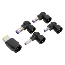 Targus Adaptador de Corriente Legacy Set USB-C Hembra Derecho a Conector Universal Macho Angular 18-23V 5A, Negro