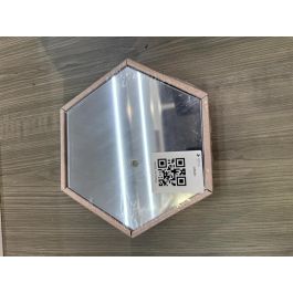 DKD Home Decor Espejo Básicos Set de 4 piezas, Cristal, 20 x 20 cm (6 Unidades)