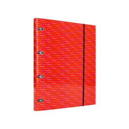 Liderpapel Carpeta con Recambio A4 Cuadro 5mm Forrada 4 Anillas 20mm con 120 Hojas 80g