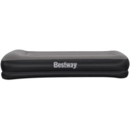 Bestway 671BT Colchón Hinchable Tritech Twin para 1 Persona con Bomba USB Integrada, Medidas 191x97x36 cm