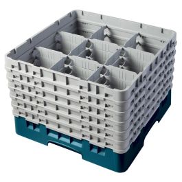 CAMBRO - 9S1114-416 - Cesta de lavado 9 comp. 6 alturas - 14,8 cm Ø máx. - alt. máx. 29,9 cm - 50 x 50 x 34,9 cm - Arándano Precio: 123.50000036. SKU: B156FG54T5