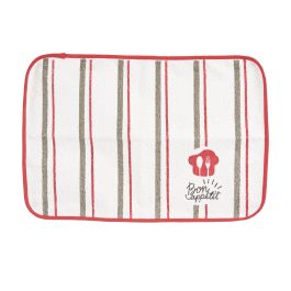 Kinvara Mantel Individual Rizo Bon Appetit 33 x 48 cm (0.3 cm grosor) Poliéster/Algodón (Set de 24)