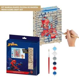 Cerdá Figuras Coloreables Madera Spiderman 21 x 21 x 2 cm para Niños +3 Años Cerdá Figuras Coloreables Madera Spiderman 21 x 21 x 2 cm para Niños +3 Años